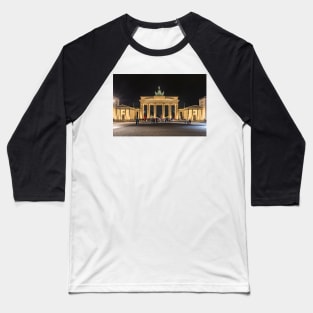 The Brandenburg Gate at Night - Berlin, Germany Baseball T-Shirt